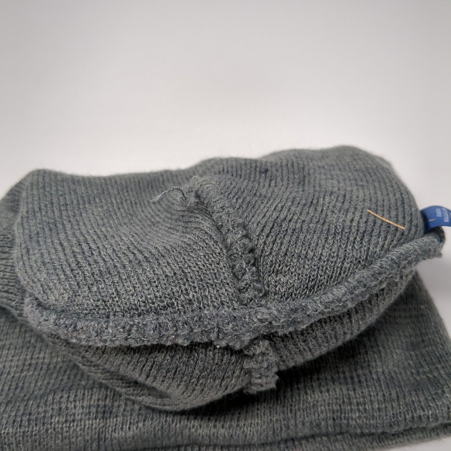 George Knit Beanie Hat Gray One Size Stretch Solid Blank Outdoor