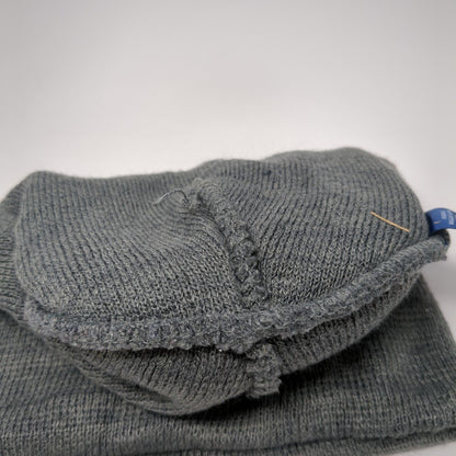 George Knit Beanie Hat Gray One Size Stretch Solid Blank Outdoor