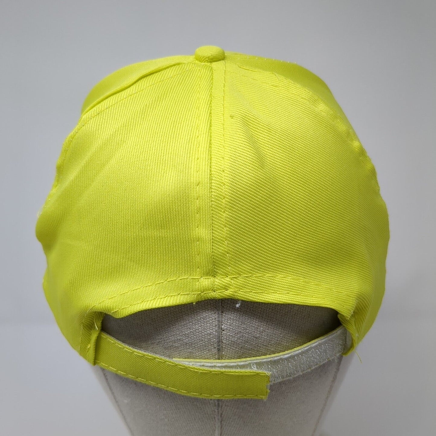 Unbranded Strapback Hat Green One Size Adjustable Vented Holes 6 Panel Blank