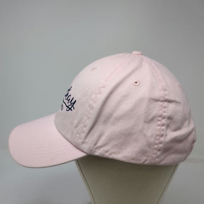 Mackay Idaho Pink One Size Baseball Cap Hat Slideback Script Embroidery Cotton