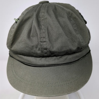 Limited Too Army Cap Green One Size Hat Cotton Pockets Zipper Slideback Military