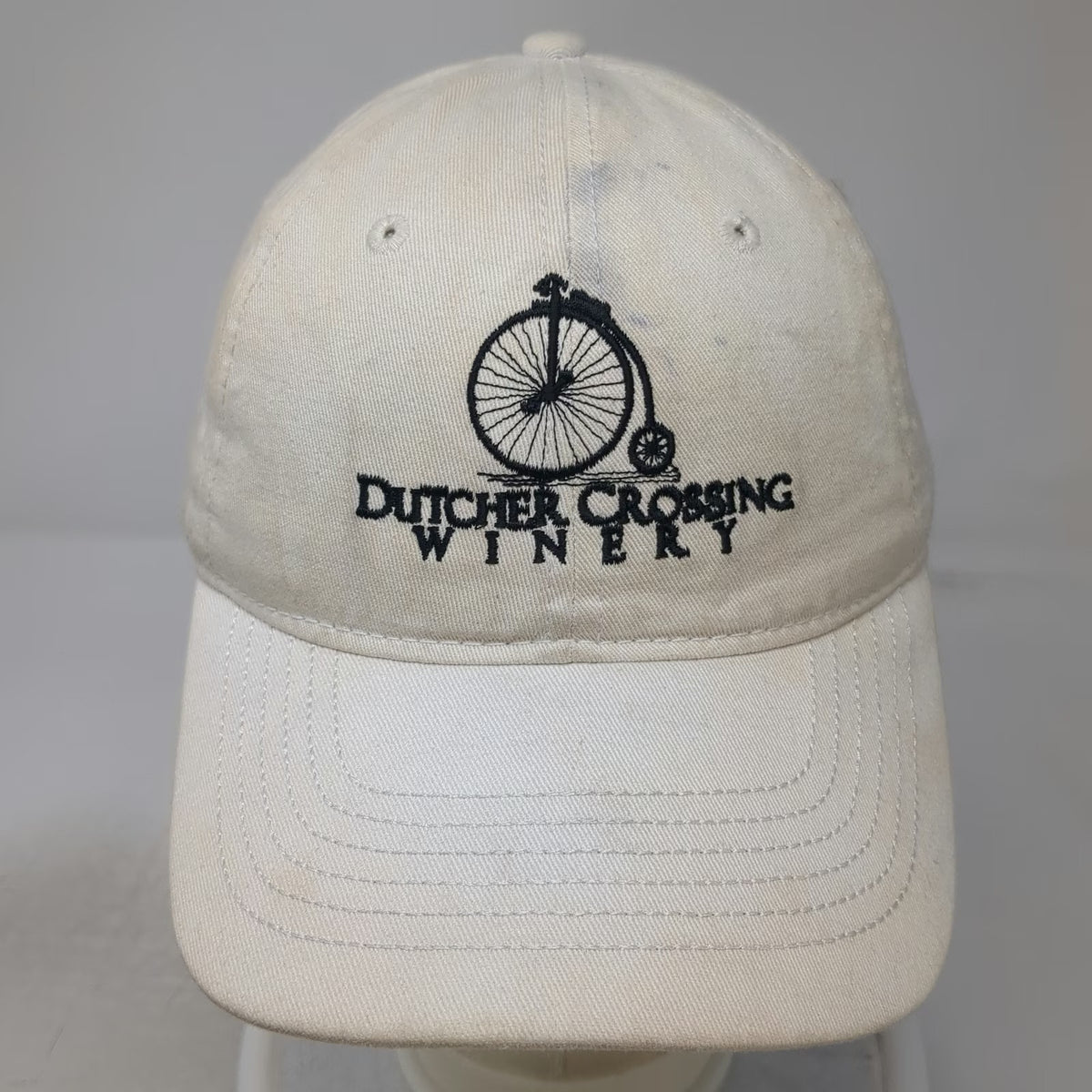 Ouray Sportswear Baseball Cap White One Size Dutcher Crossing Winery Strapback
