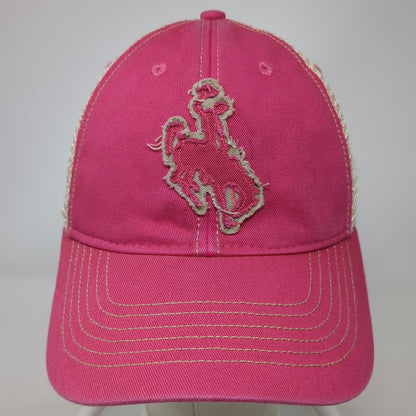 Legacy Pink Trucker Hat One Size Jackson Hole Wyoming Bucking Horse Snapback