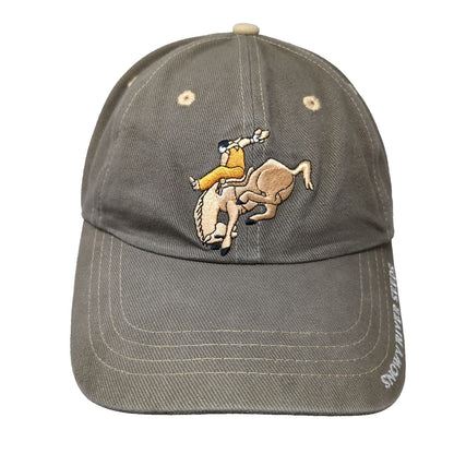 Cowboy Snowy River Seeds Slideback Hat Brown One Size Solid Adjustable