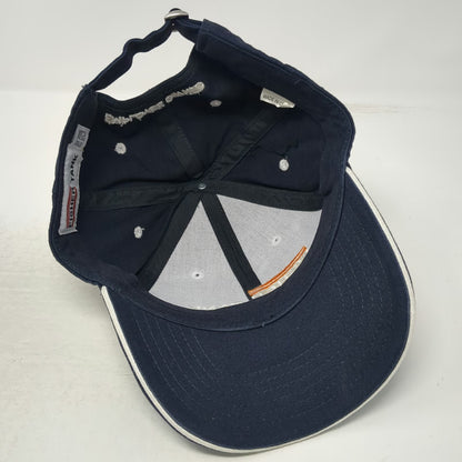Fisher Tank Baseball Cap Blue Orange White One Size Employee Owned American Flag