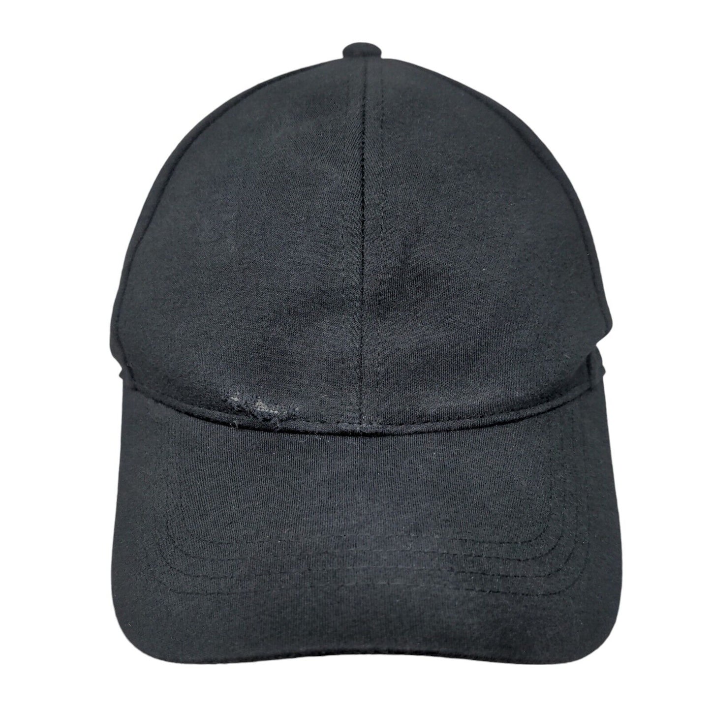 Melrose And Market Strapback Hat Black One Size Adjustable Vented Holes Blank