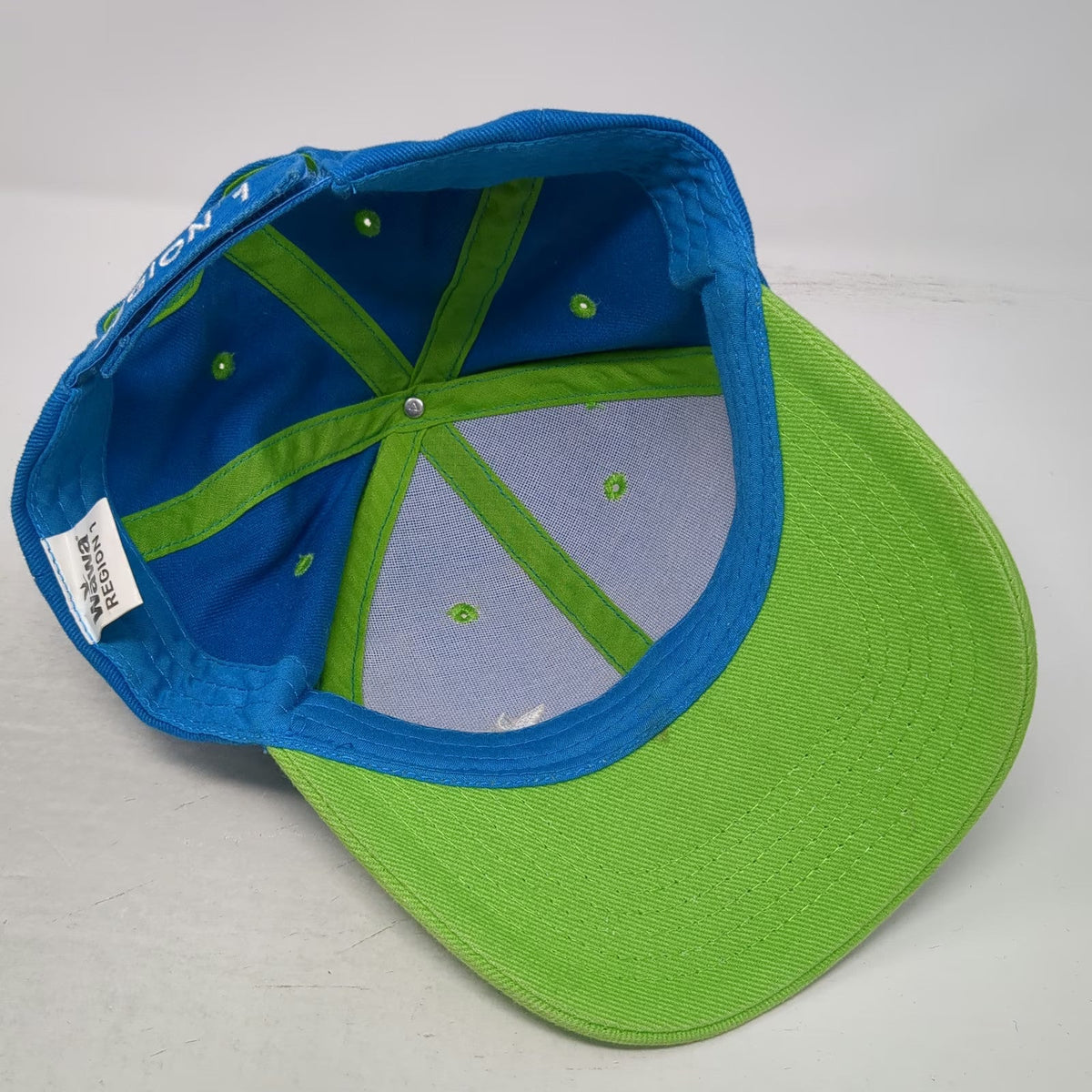 HALO Wawa Region 1 Blue Green OSFM Baseball Cap Hat Embroidered Logo Strapback