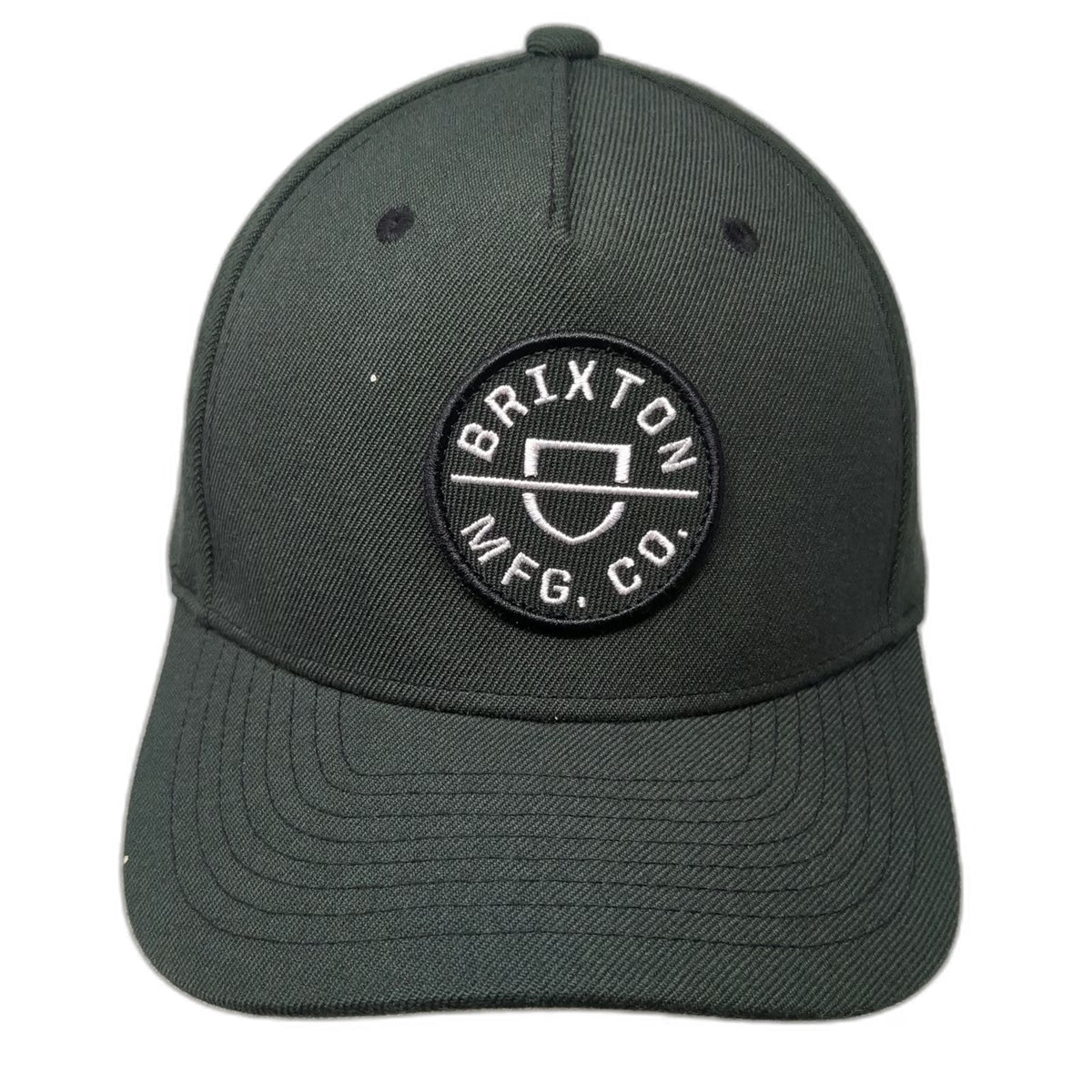 Brixton 5 Panel Gray Hat One Size Snapback Shield Patch Wool Blend MFG CO Cap