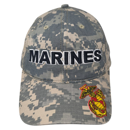 Marines Strapback Baseball Cap Multicolor OS Adjustable Embroidered 6 Panel