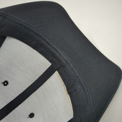 Yupoong Trucker Hat Black One Size Snapback Mesh Back Peak JCB Logo Structured