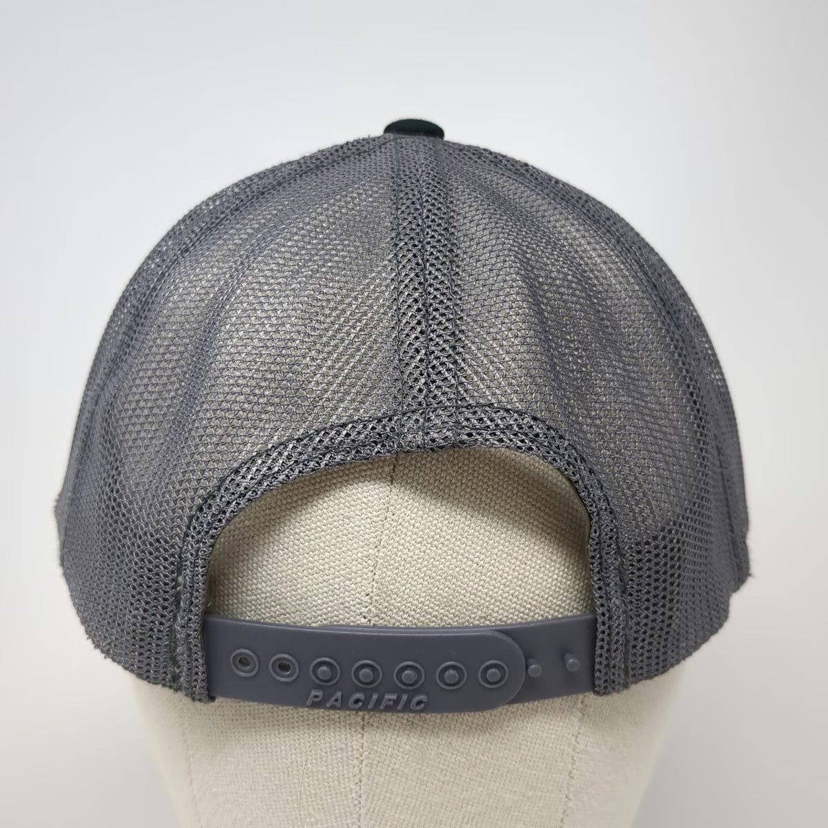 Pacific Headwear Trucker Hat Black Gray Orange One Size Mountain Brace Systems