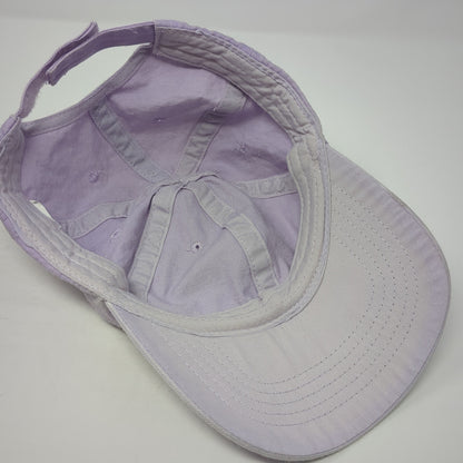 Unbranded Strapback Baseball Cap Purple One Size Adjustable 6 Panel Blank