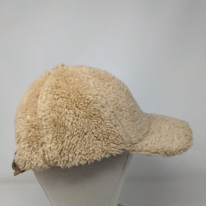 Unbranded Slideback Fleece Hat Tan OSFM Adjustable 6 Panel Blank