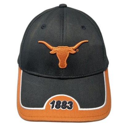 Starter Texas Longhorns NCAA Black One Size 1883 Contrast Brim Strapback Hat