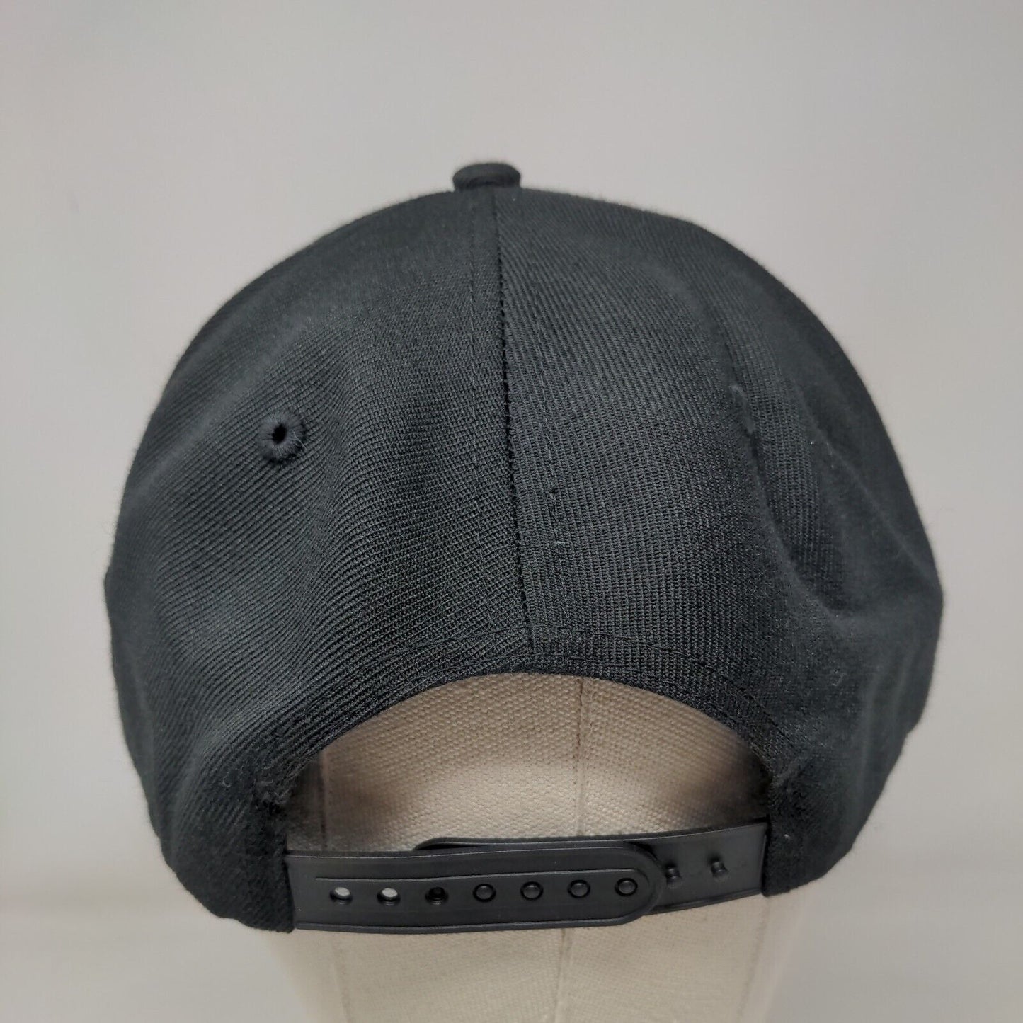 RotoGrinders Snapback Hat Black One Size Embroidered Big Accessories