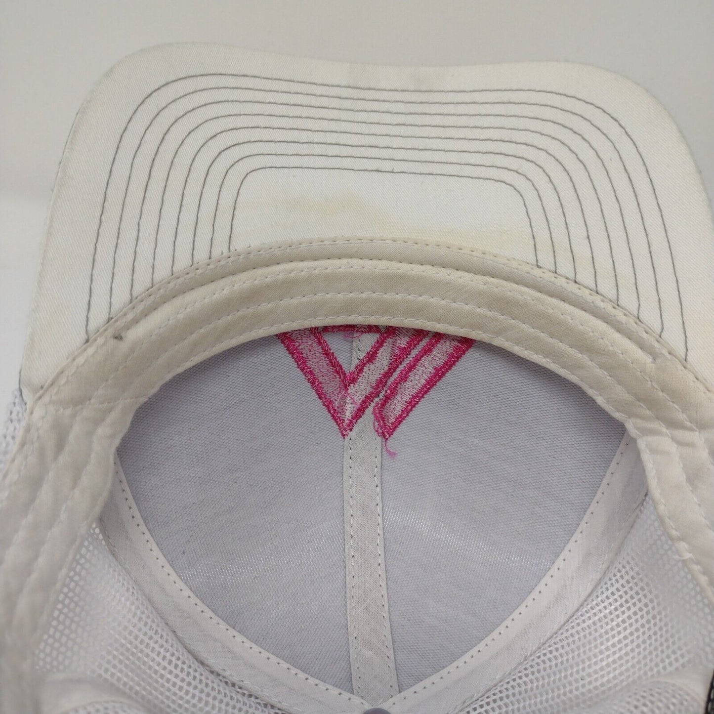 Pacific Headwear Snapback Mesh Back Trucker Hat Gray One Size Embroidered