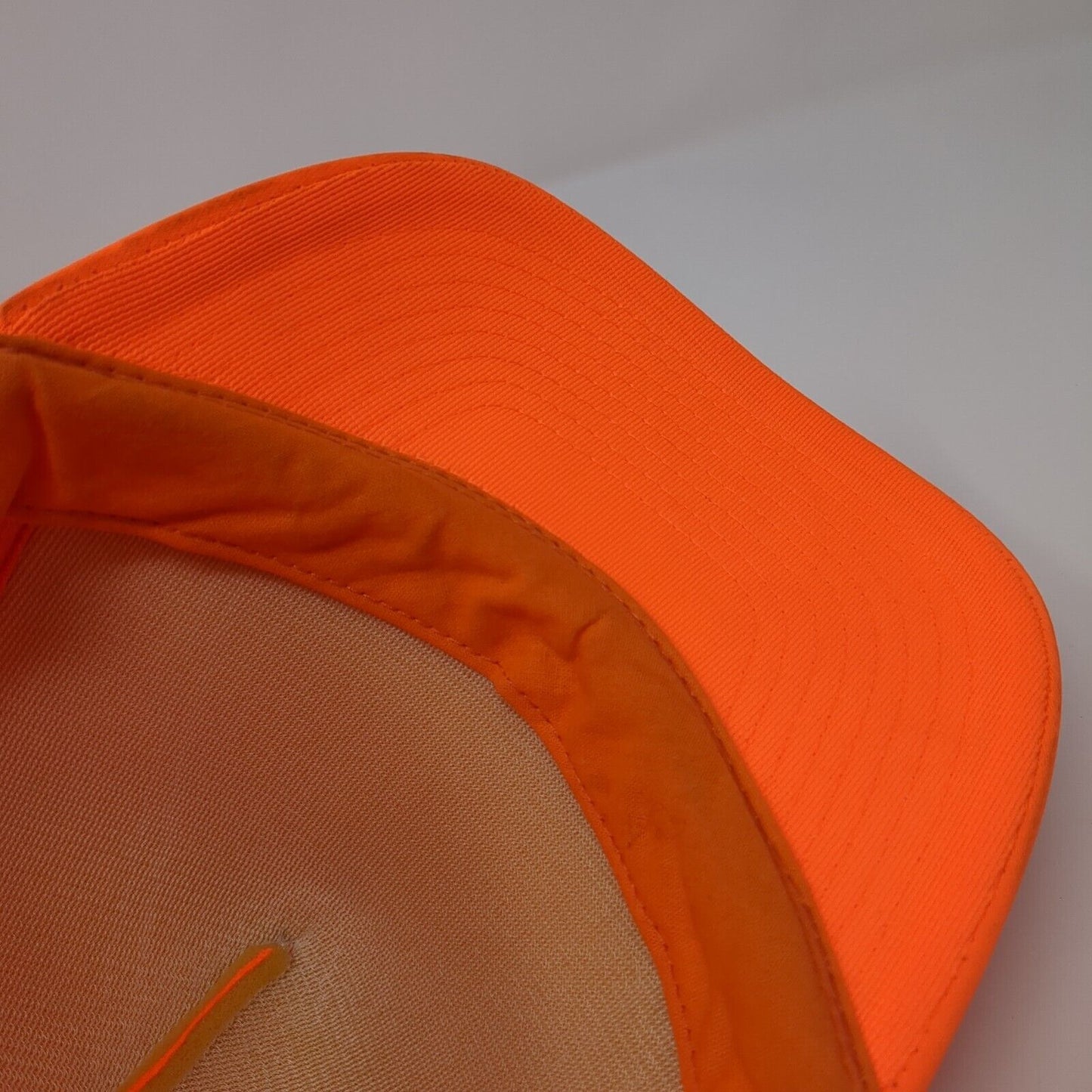 Mohr's Snapback Trucker Hat Orange One Size Adjustable Mesh Back Blank Rope
