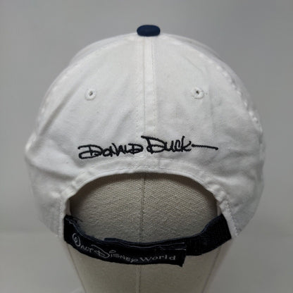 Mickey Mouse Pluto Goofy Minnie Mouse Donald Duck Strapback Hat White OSFA