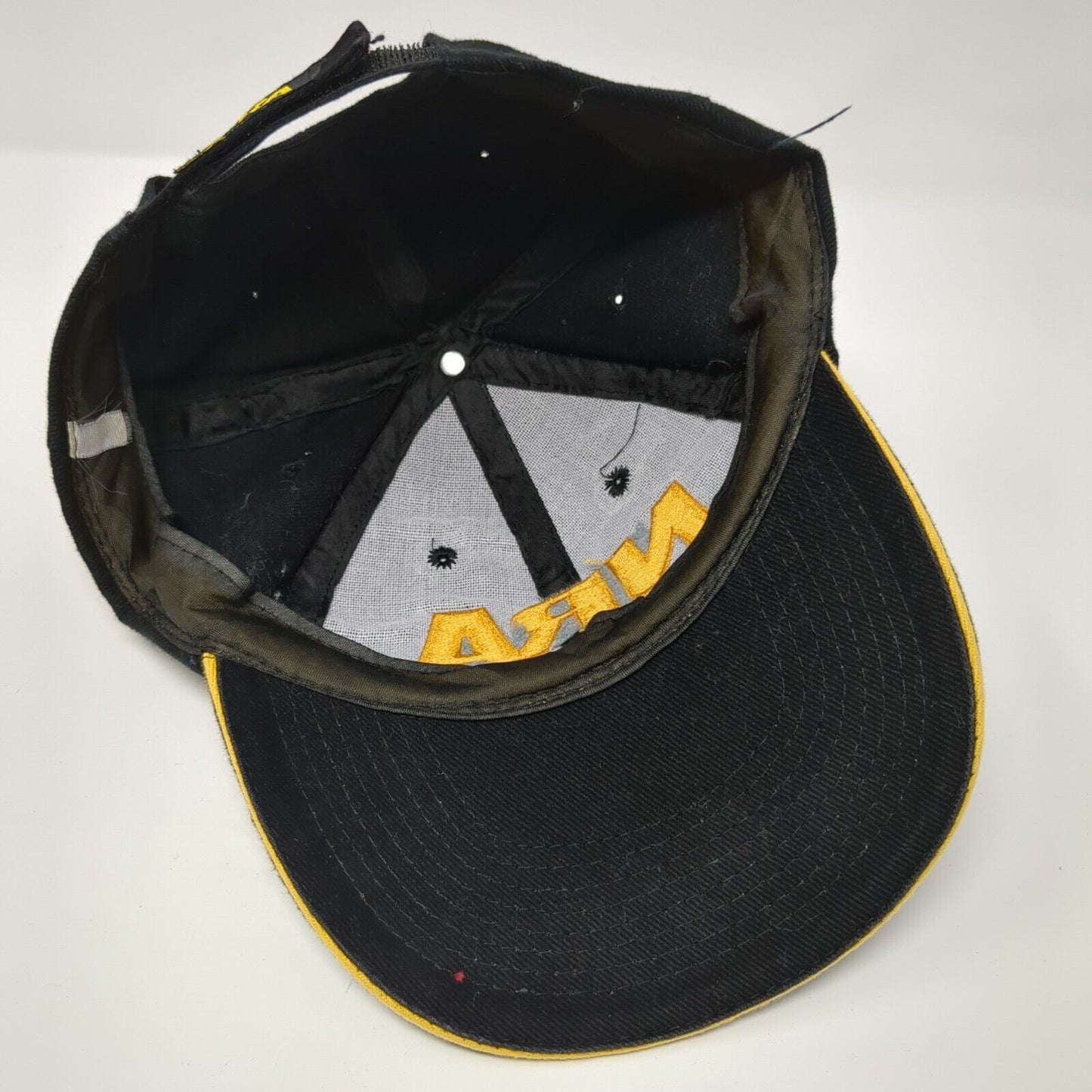 NRA USA Flag Strapback Hat Black One Size Adjustable Embroidered 6 Panel