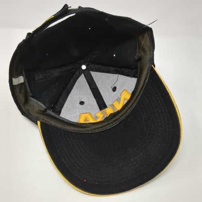 NRA USA Flag Strapback Hat Black One Size Adjustable Embroidered 6 Panel