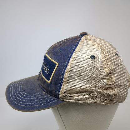 Legacy Trucker Hat Blue One Size TapClicks Patch Mesh Snapback Contrast Stitch