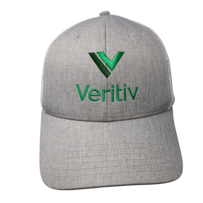 Veritiv Logo Snapback Mesh Back Trucker Hat Gray One Size Cap America