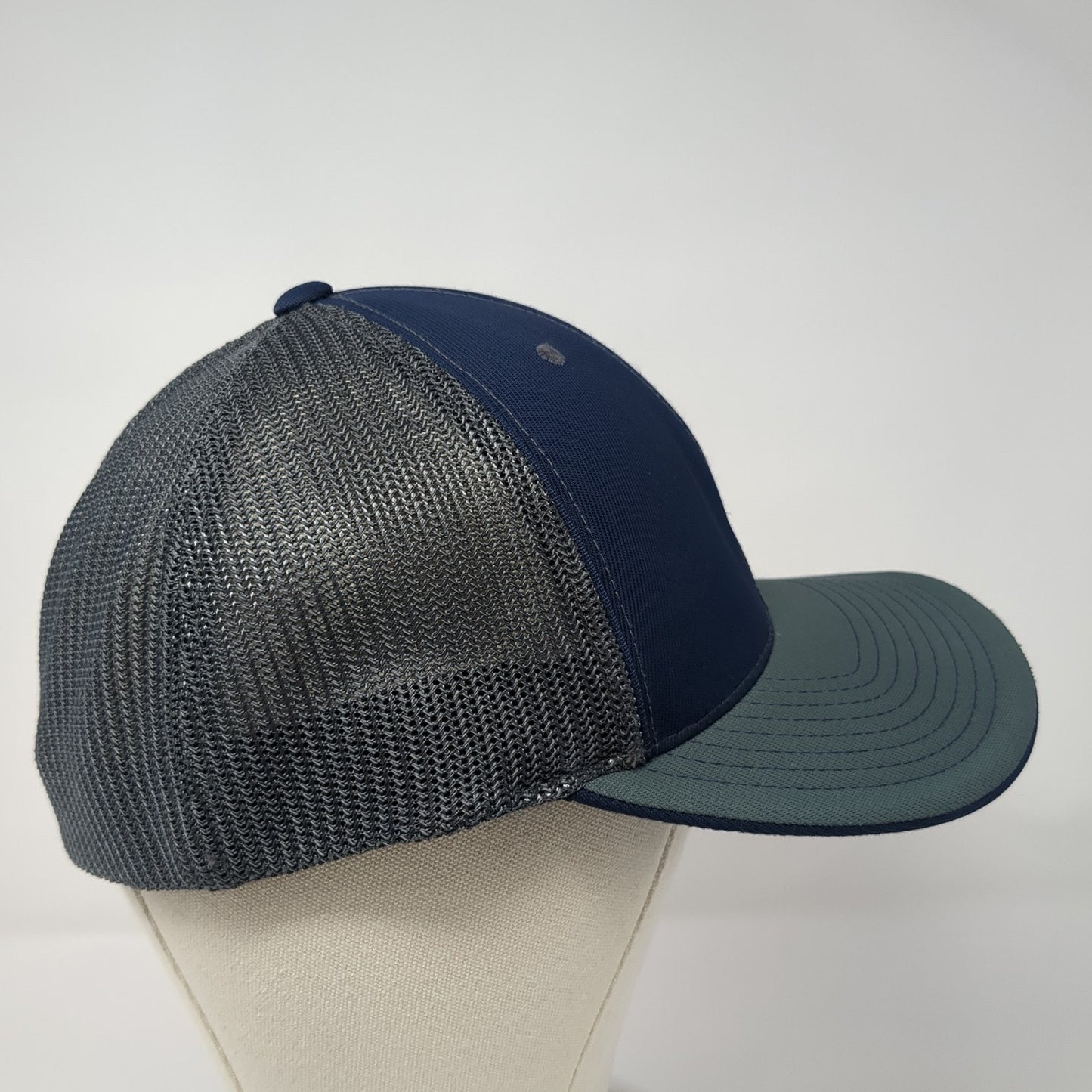White Satin Feed Products Fitted Baseball Cap Multicolor 8 Mesh Pacific Headwear