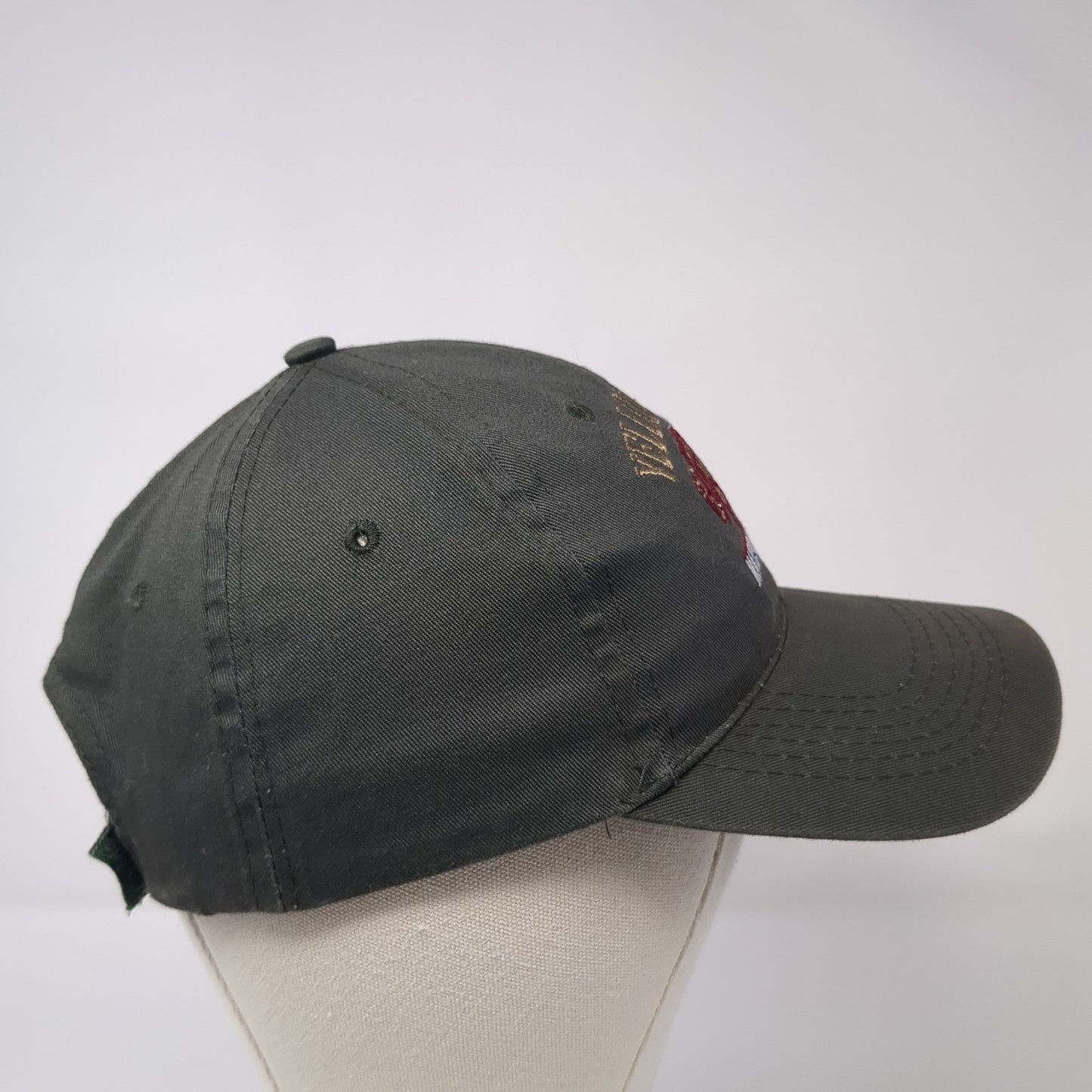 Yellowstone National Park Strapback Hat Gray One Size Embroidered ACE