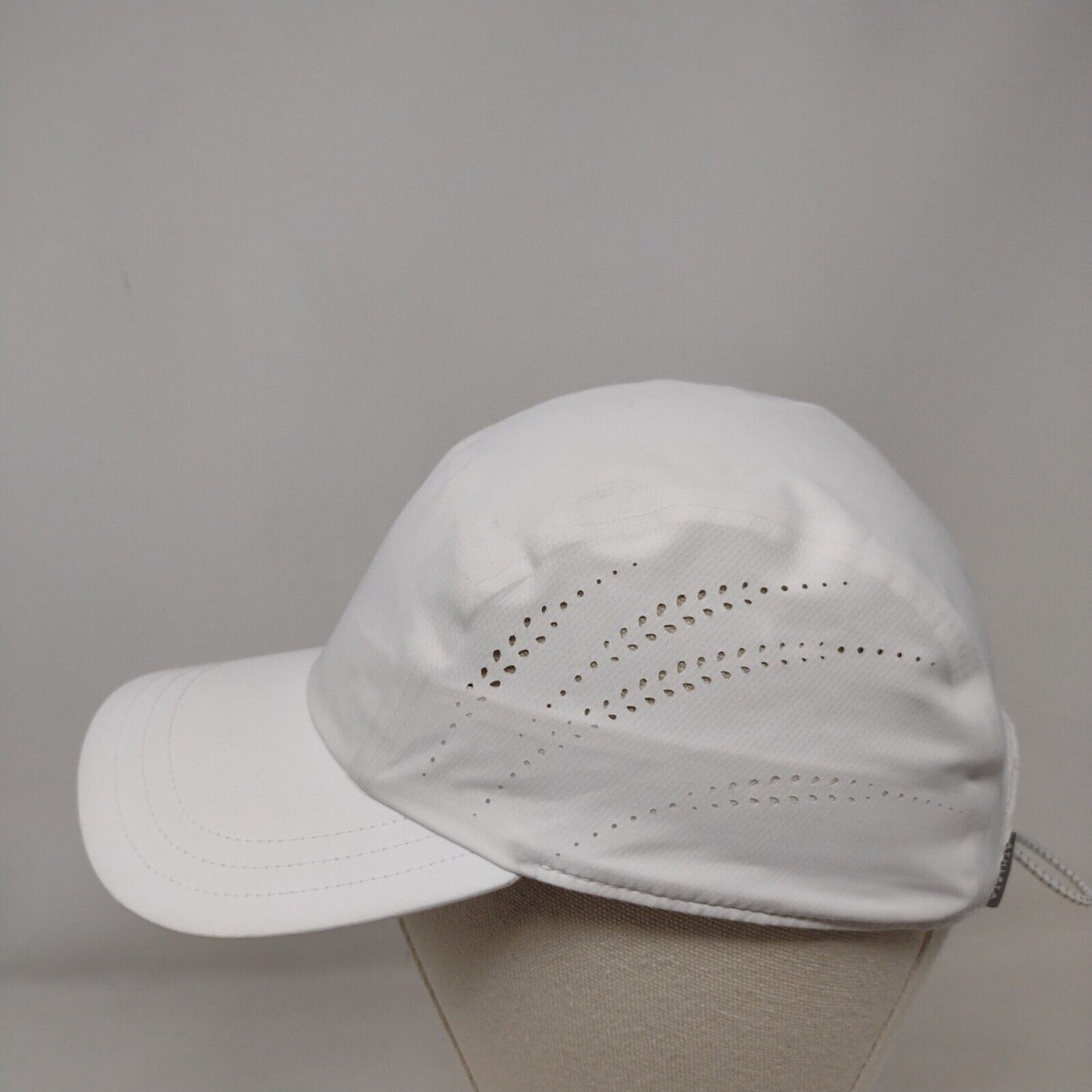 Athleta 5 Panel Ultra Light Run Cap White One Size Adjustable Breathable Blank