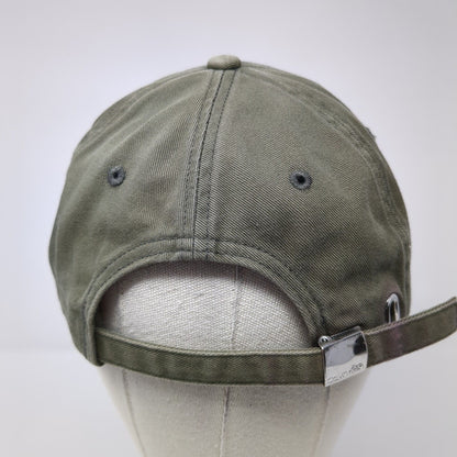 Calvin Klein Slideback Baseball Cap Green One Size Adjustable Emblem 6 Panel