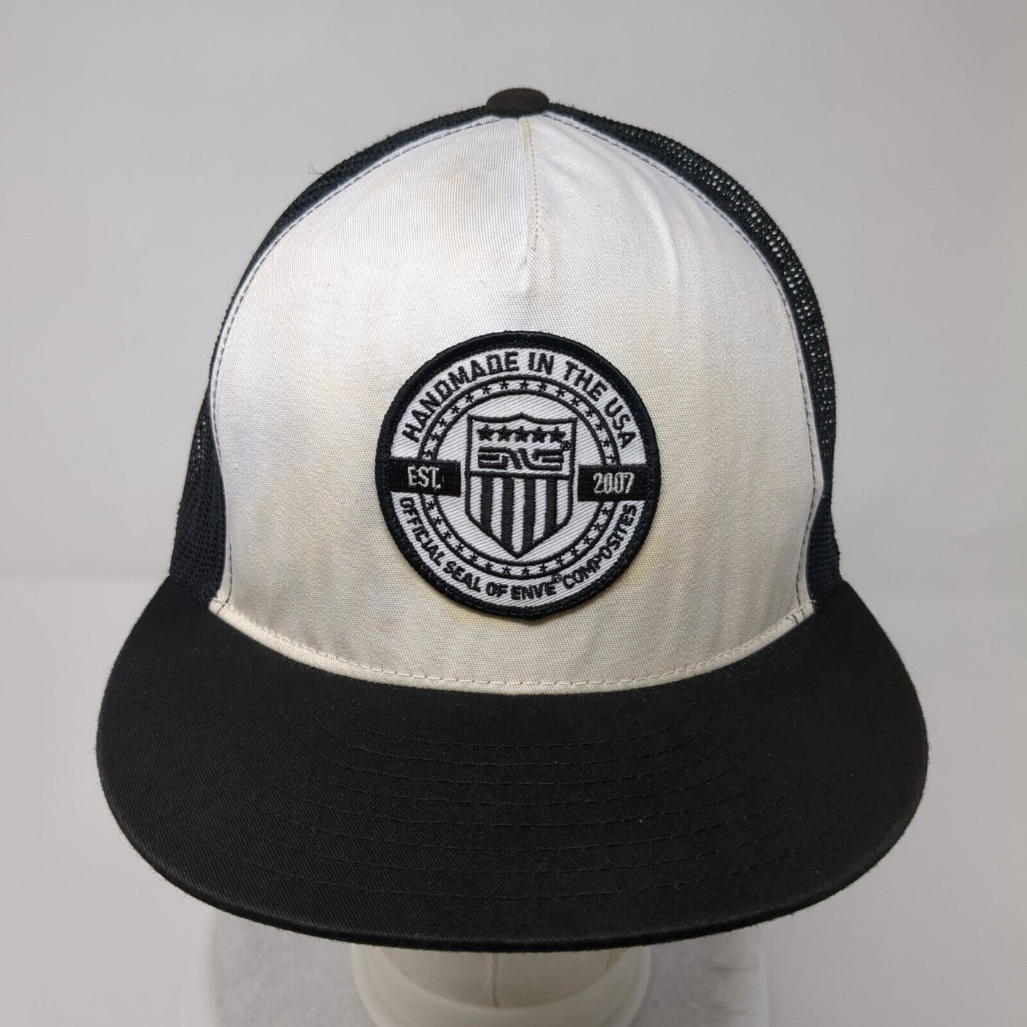 Official Seal of Enve Composites Trucker Hat Black OSFA Mesh Back