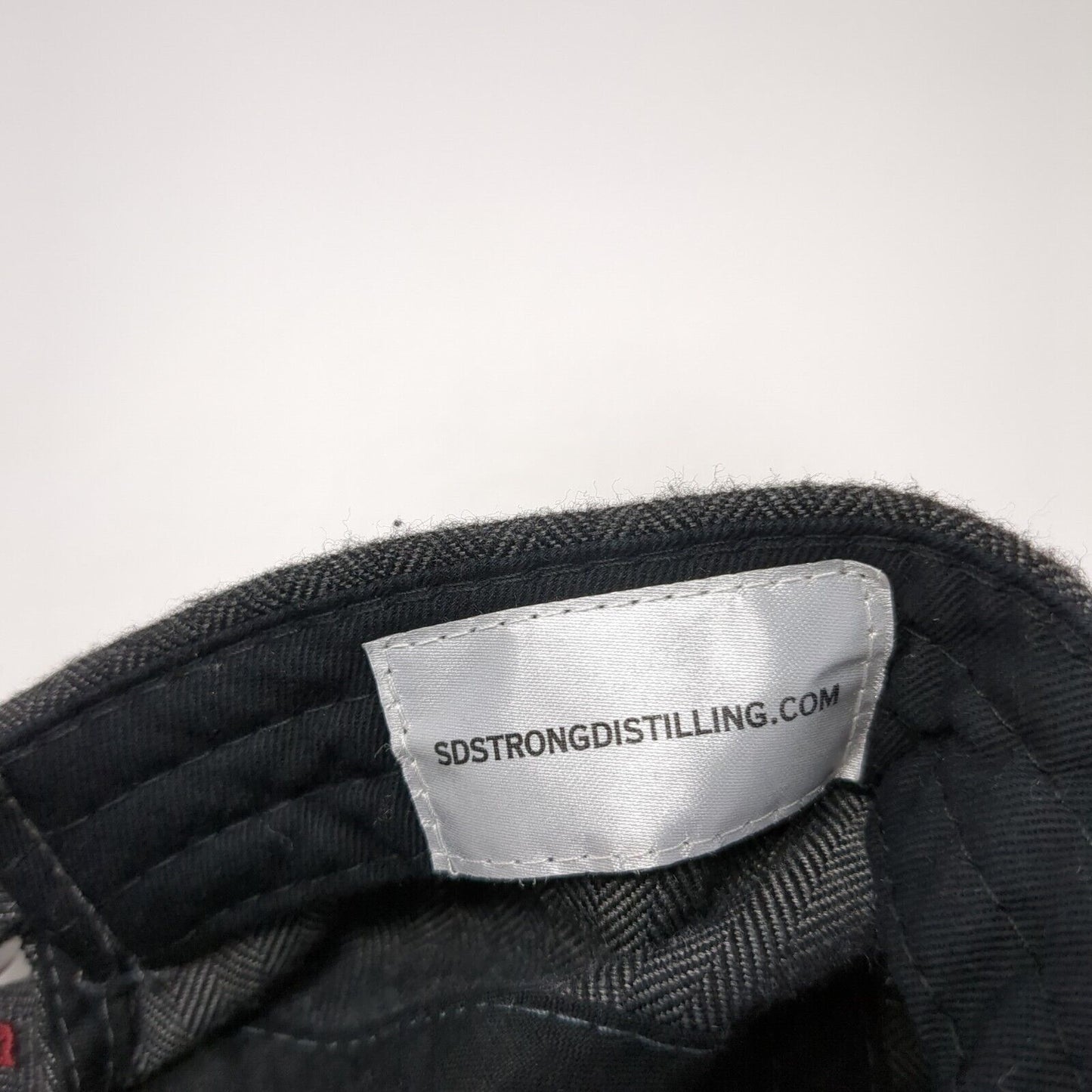 S.D. Strong Distilling Slideback Cadet Army Hat Black One Size Herringbone