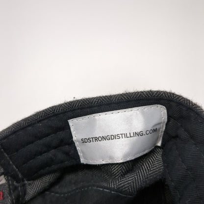 S.D. Strong Distilling Slideback Cadet Army Hat Black One Size Herringbone