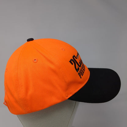 2C Pheasant Hunt Idaho Strapback Hat Orange OSFA Adjustable Embroidered Cotton
