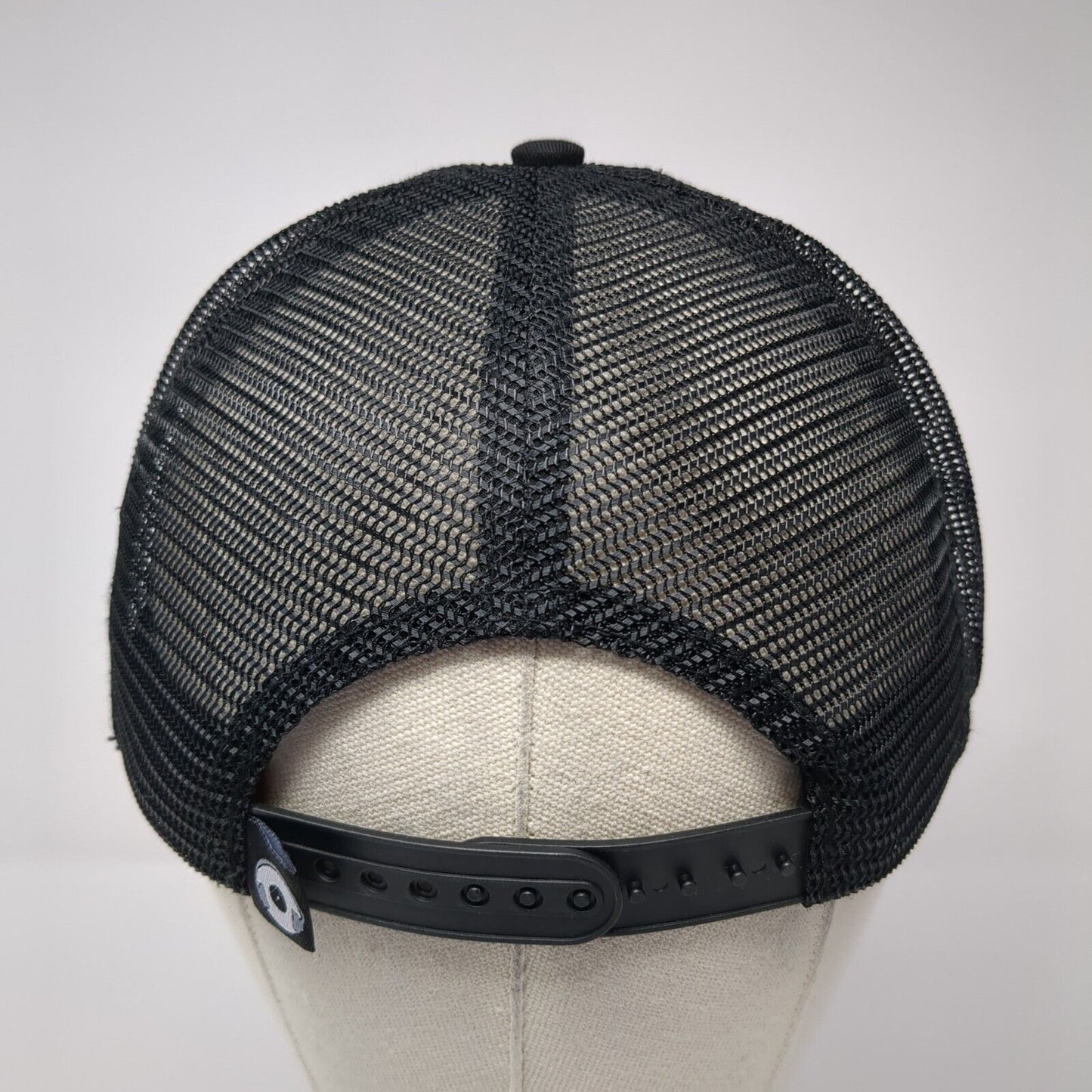 Russell Worldwide Snapback Mesh Back Trucker Hat Black One Size 6 Panel