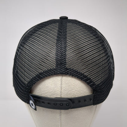 Russell Worldwide Snapback Mesh Back Trucker Hat Black One Size 6 Panel