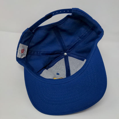 NAPA Snapback Hat Blue OSFA Adjustable Embroidered Vented Holes 6 Panel Tex Kap