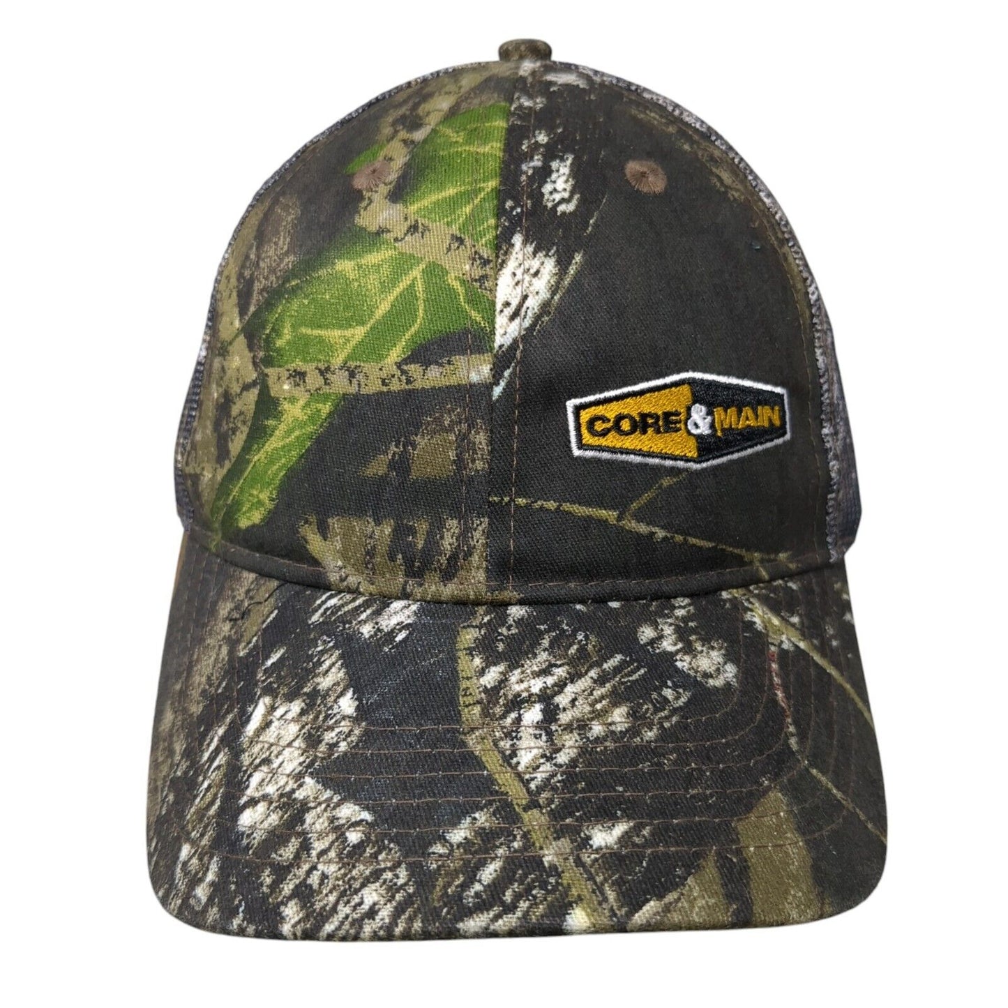 Core & Main Folds Of Honor Strapback Trucker Hat Camo OS Adjustable Mesh Back