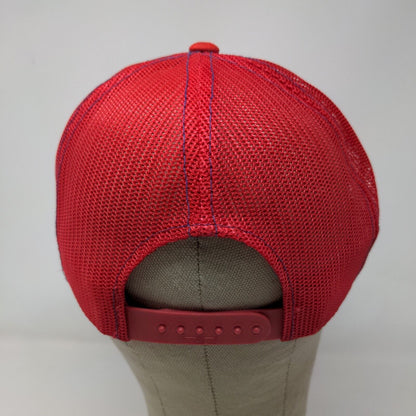 Daco Kotton Cool Men's Snapback Mesh Back Hat Red OSFA Blank Vintage