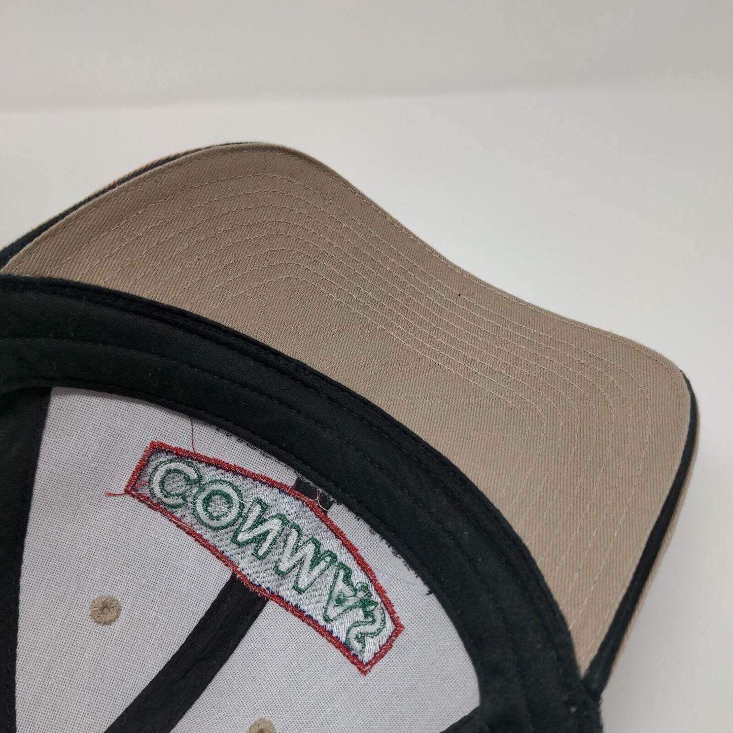 Conmas Construction Supply Strapback Trucker Hat Tan OSFA Mesh Back
