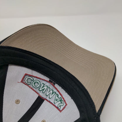 Conmas Construction Supply Strapback Trucker Hat Tan OSFA Mesh Back