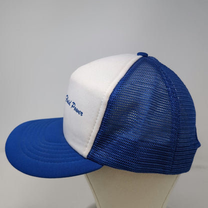 KAP.II Trucker Hat Blue One Size Spencer Fluid Power Industrial Graphic Mesh