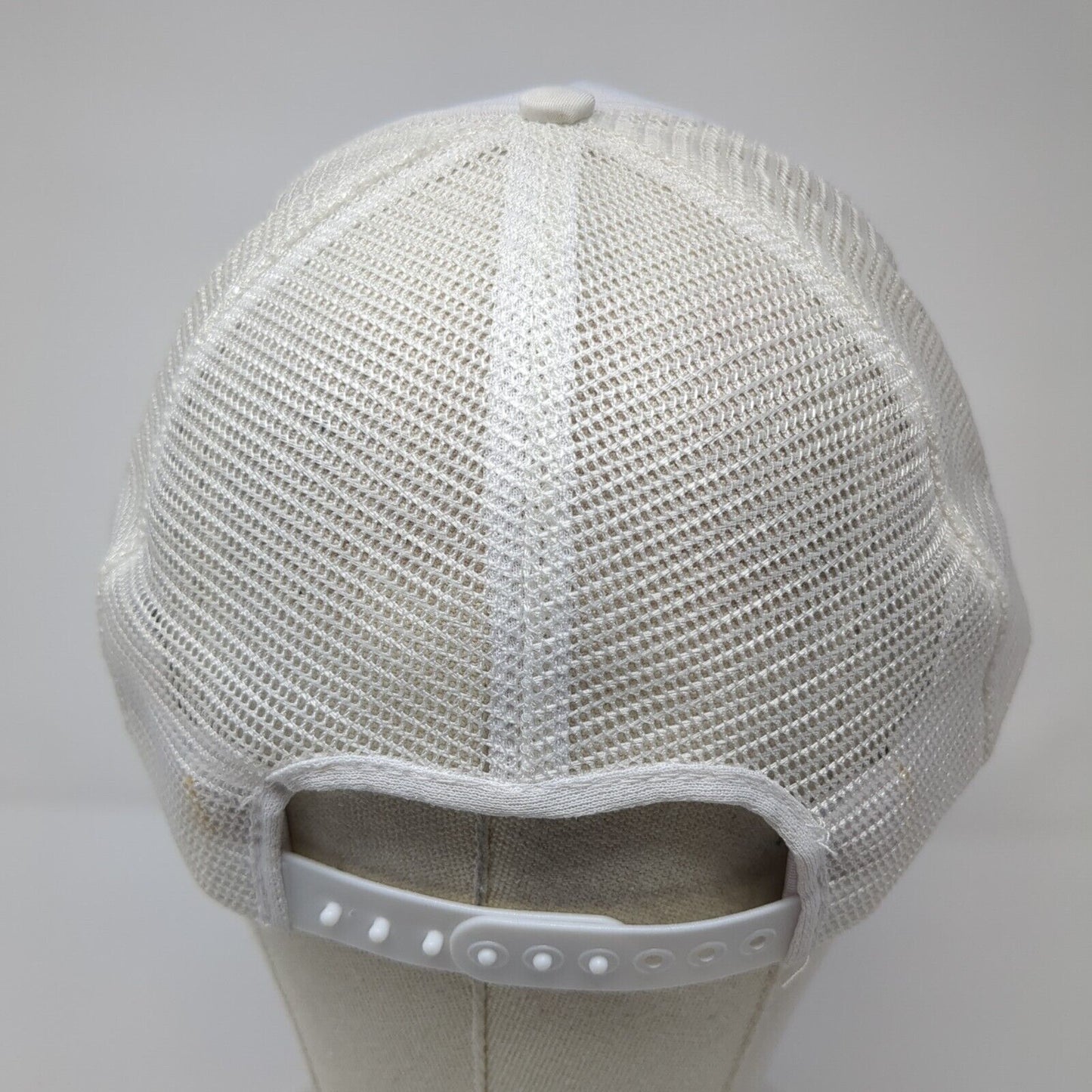 Kim's Korner Snapback Mesh Back Trucker Hat White One Size Adjustable