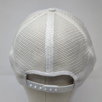 Kim's Korner Snapback Mesh Back Trucker Hat White One Size Adjustable