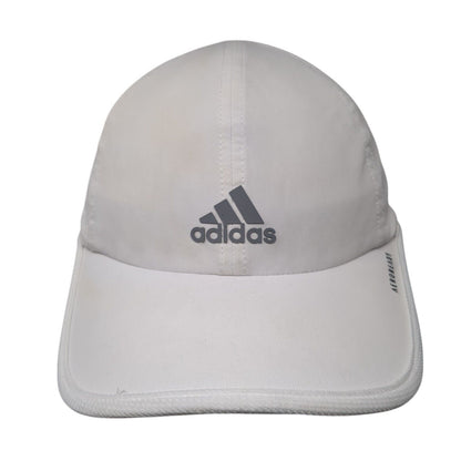 Adidas Aeroready Strapback Hat White One Size 3 Stripes Adjustable