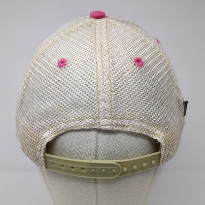 Sun Valley Idaho Snapback Trucker Hat Pink One Size Adjustable Mesh Back Legacy