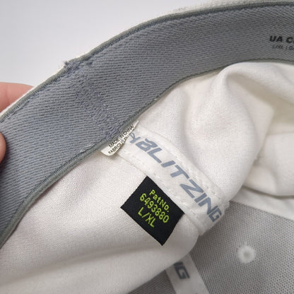 Under Armour Blitzing Fitted Hat White L/XL White Embroidered 6 Panel