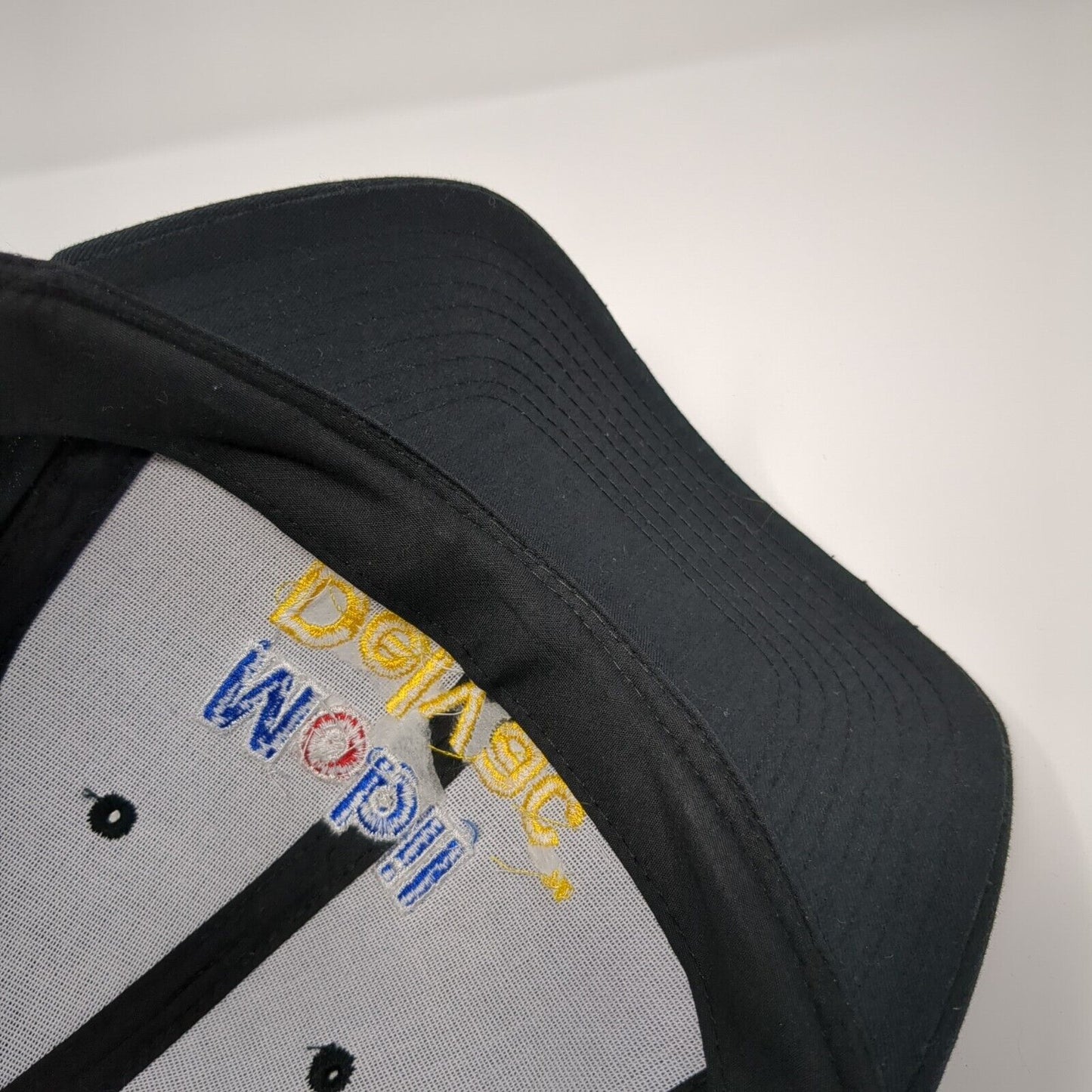 Mobil Delvac Snapback Hat Black One Size Adjustable Embroidered HG