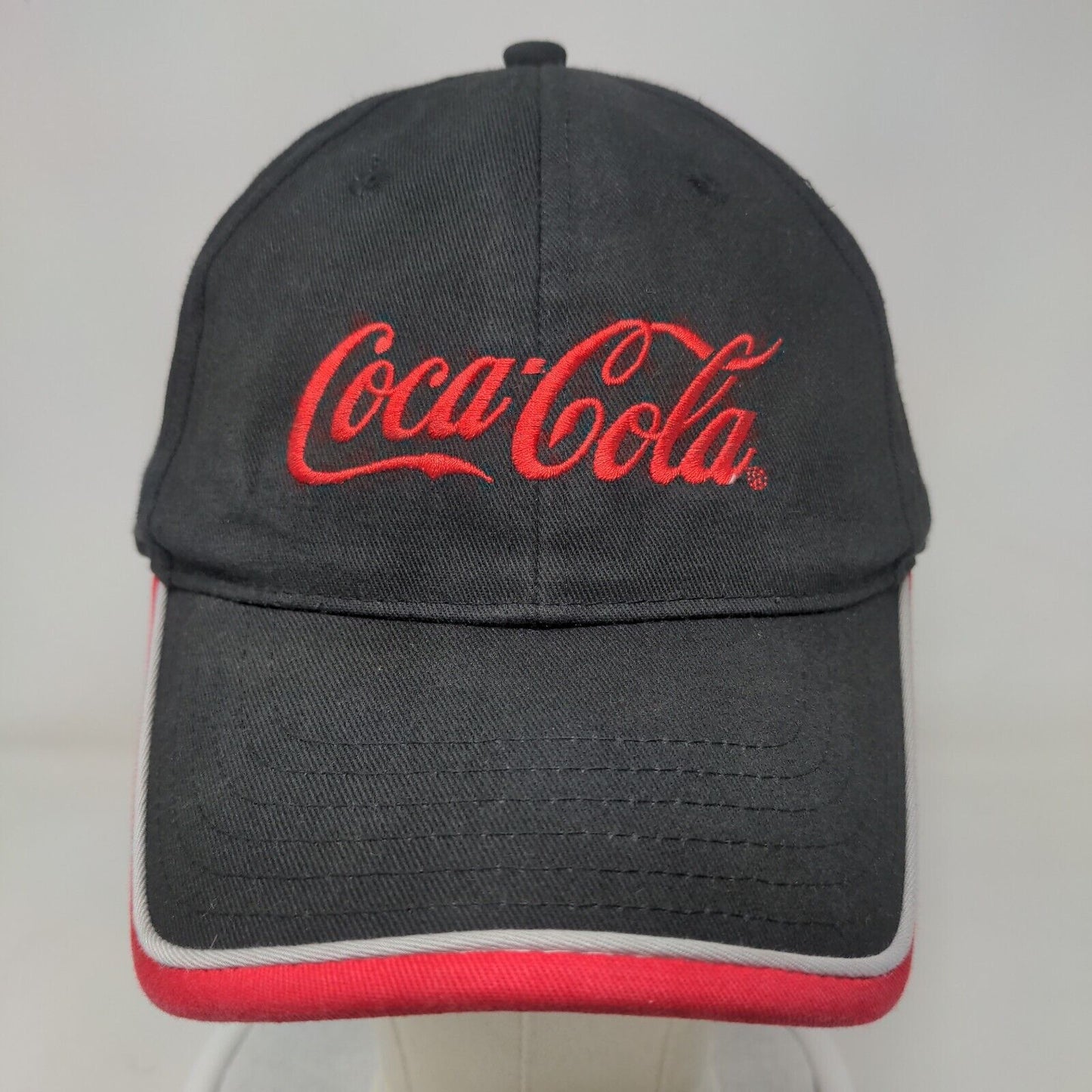 Coca-Cola Strapback Hat Black OSFA K-Products Embroidered Logo