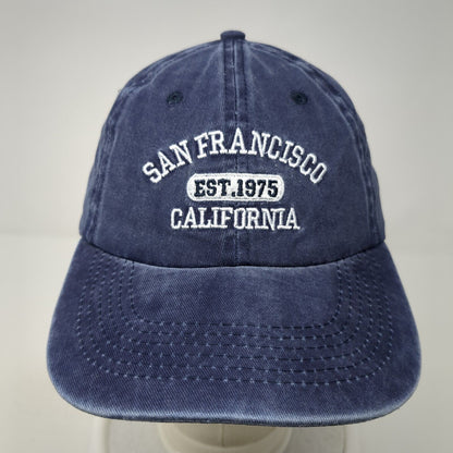 San Francisco California Est. 1975 Slideback Hat Blue OS Adjustable Embroidered